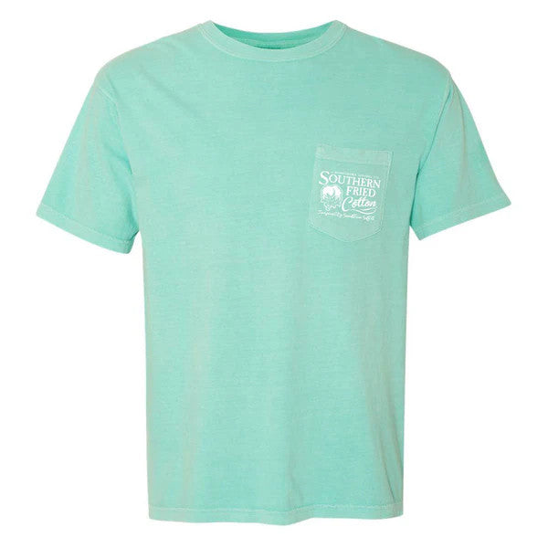 Southern Fried Cotton Women's Sweet Stamps Tee - Chalky Mint