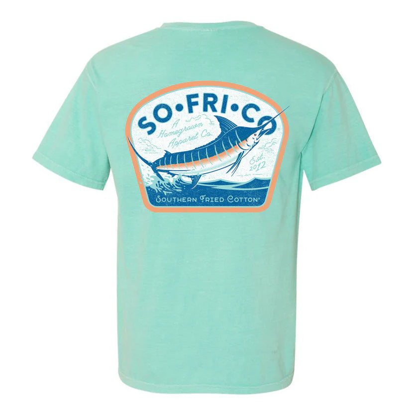 Southern Fried Cotton Men's Big Water Tee - Chalky Mint