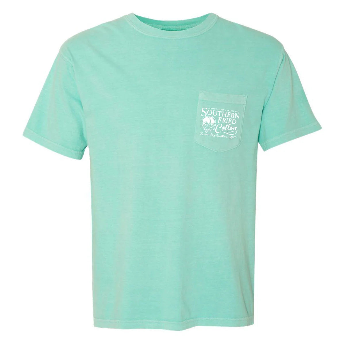 Southern Fried Cotton Men's Big Water Tee - Chalky Mint