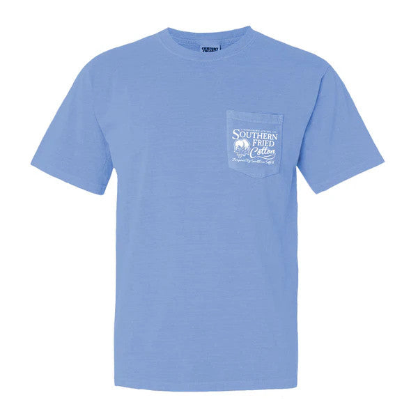Southern Fried Cotton Men's Loaded Tee - Washed Denim