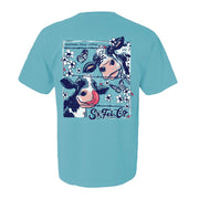 Southern Fried Cotton Women's Thelma & Louise Tee - Sapphire