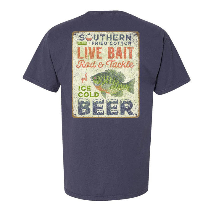 Southern Fried Cotton Live Bait Cold Beer Tee