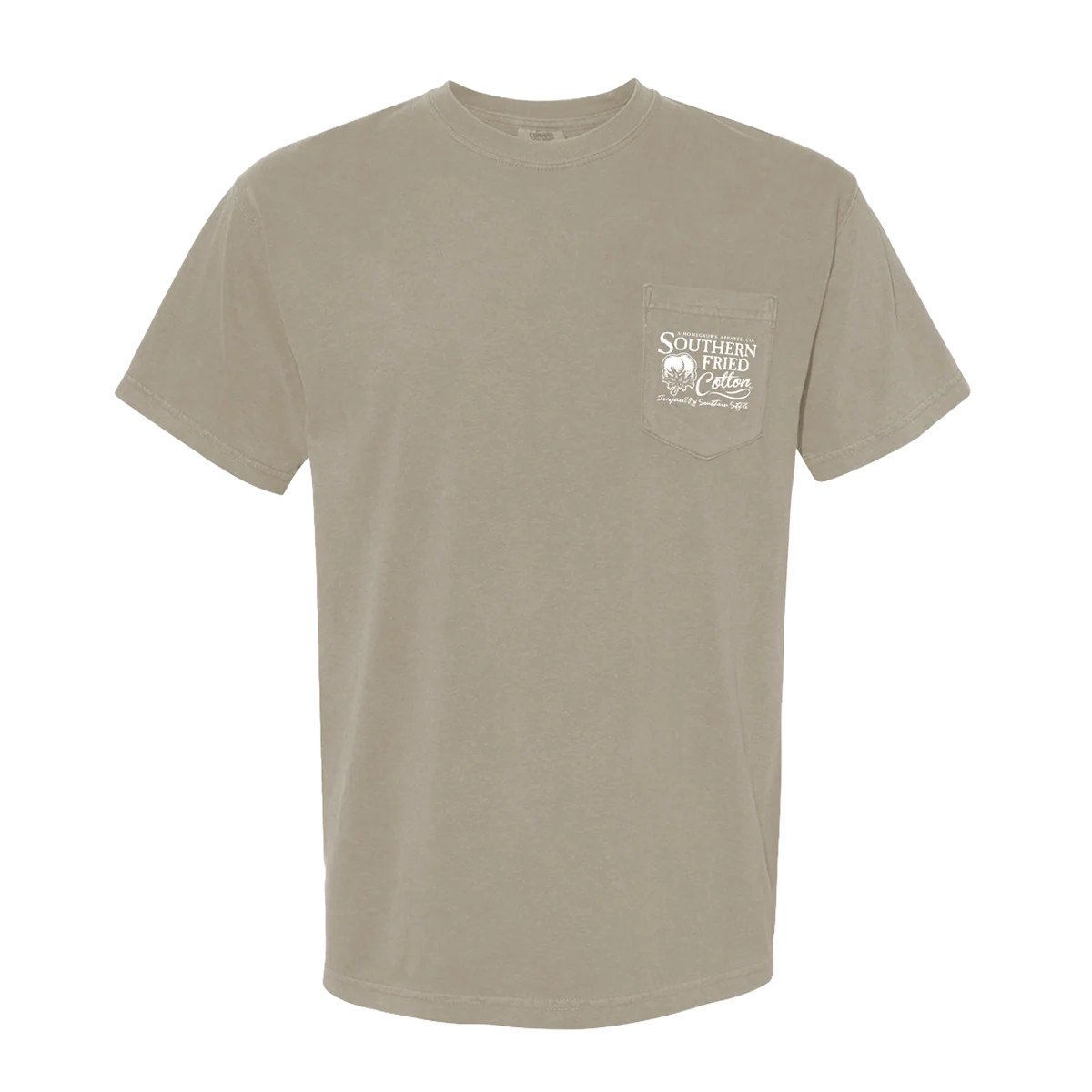 Southern Fried Cotton Men's Armadillo Tee - Sandstone