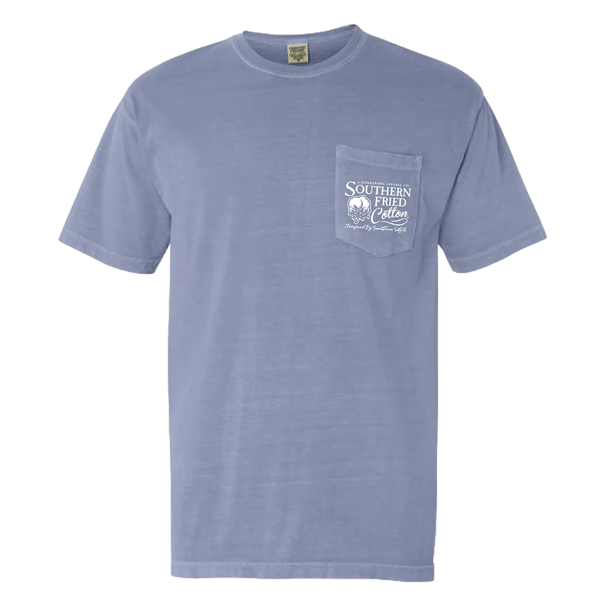 Southern Fried Cotton Men's Waterfowl Tee - Ice Blue