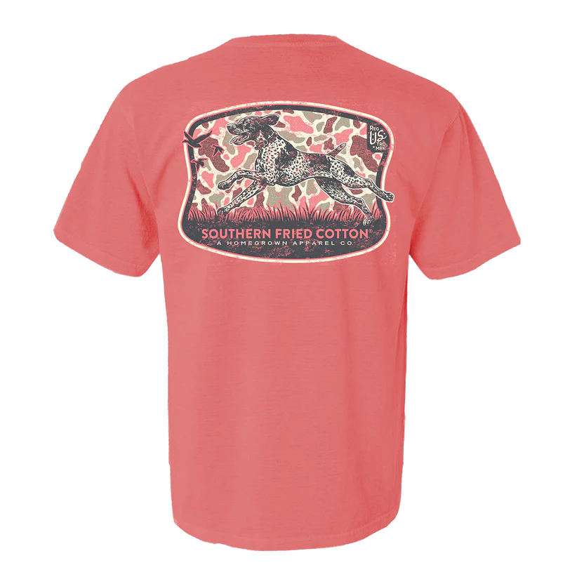 Southern Fried Cotton Women's Girls Hunt Too Tee - Watermelon