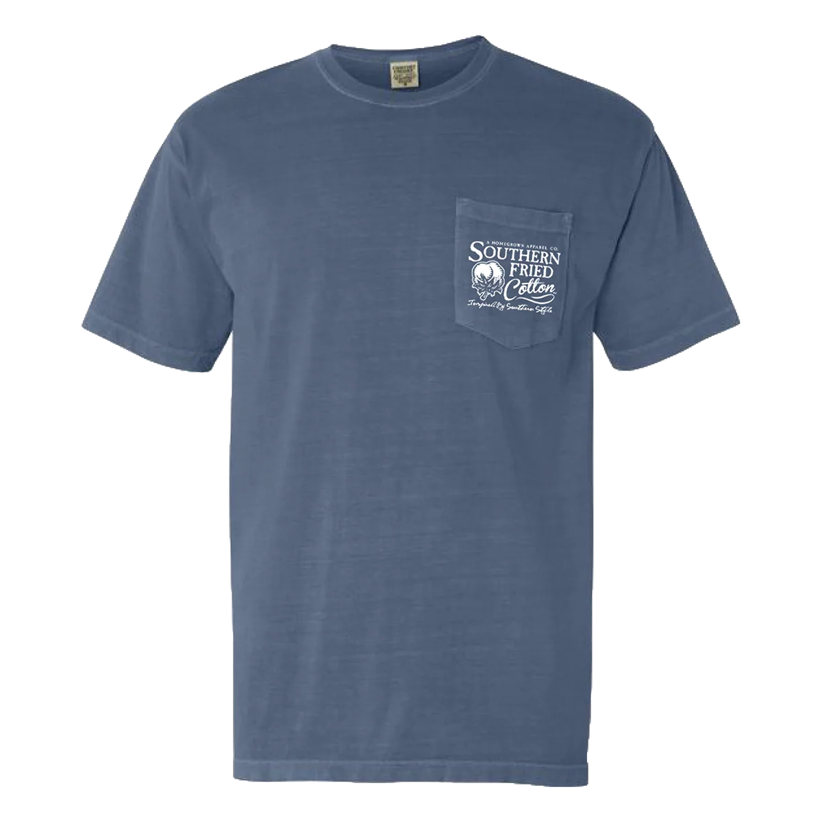 Southern Fried Cotton Men's Taste of the South Tee - Blue Jean