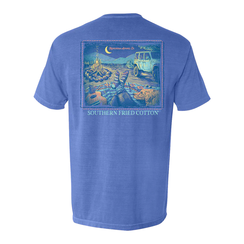 Southern Fried Cotton Men's Bonfire Nights Tee - Flo