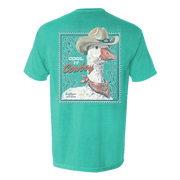 Southern Fried Cotton Men's Cool It Cowboy Tee - Seafoam