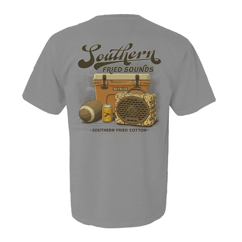 Southern Fried Cotton Men's Sounds of the South Tee - Granite