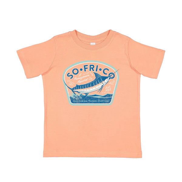 Southern Fried Cotton Toddler Big Water Sunset Tee - Sunset
