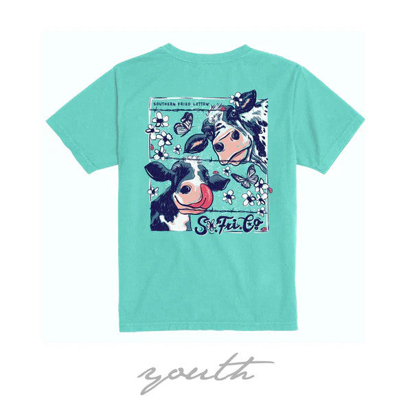 Southern Fried Cotton Youth Thelma & Louise Tee - Chalky Mint