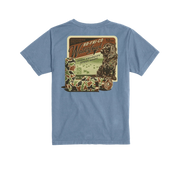 Southern Fried Cotton Youth Waterfowl Tee - Ice Blue
