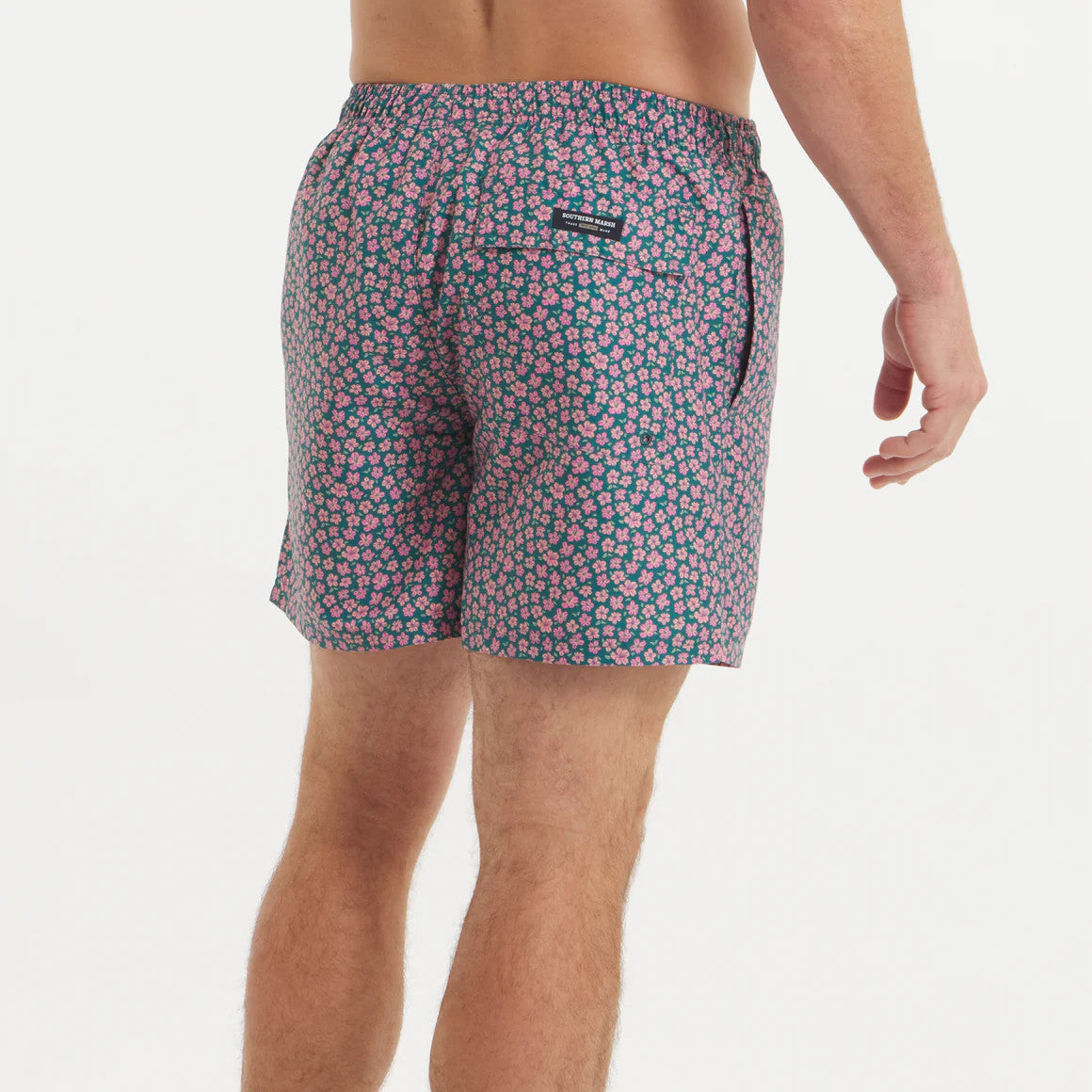 Southern Marsh Harbor Swim Trunk Azalea Way - Navy & Champions Green