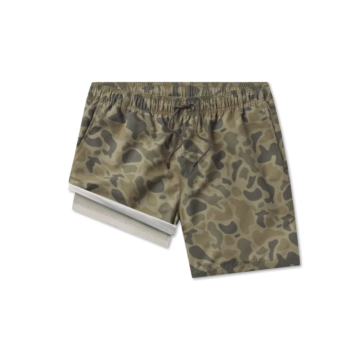 Southern Marsh Men's La Costa Lined Swim Trunk - Camo - Stone Brown Camo