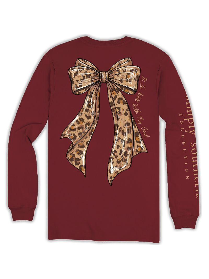 Simply Southern Women's Long Sleeve Soul T-Shirt - Carmine