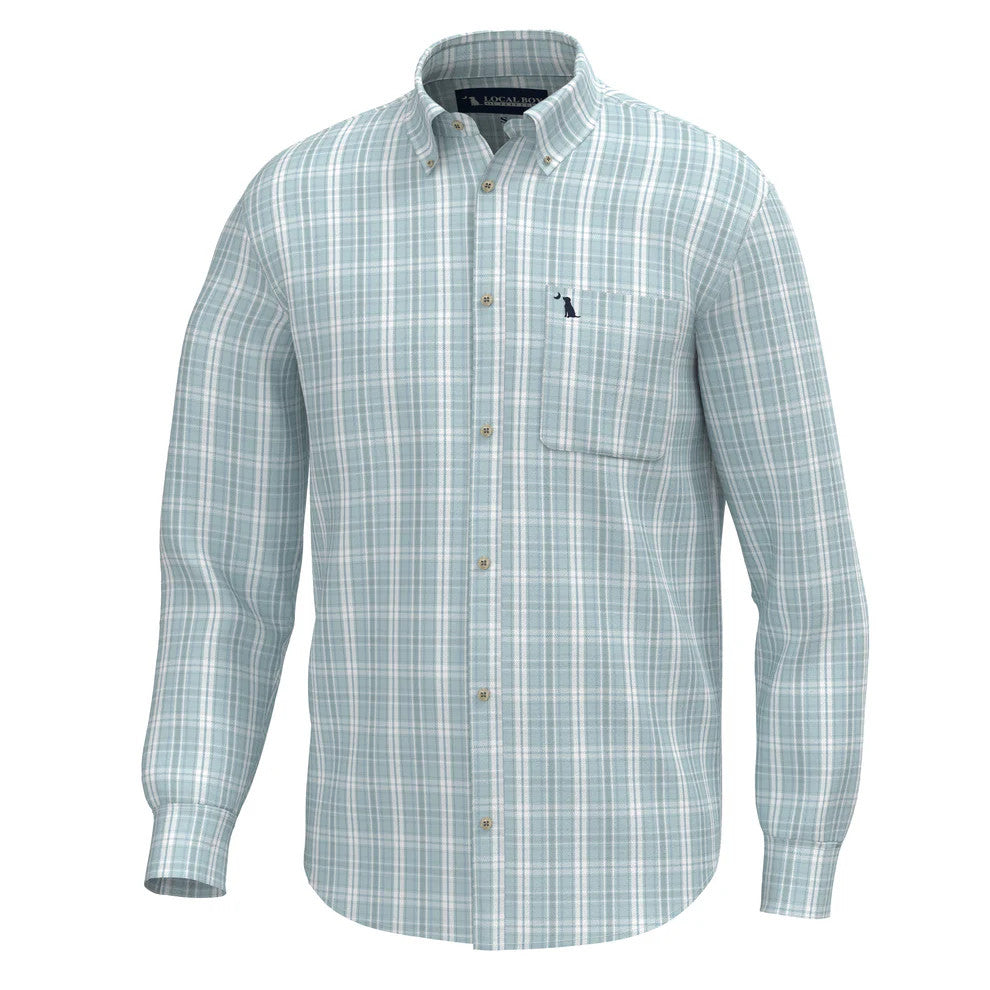 Local Boy Men's Sherry Shirt - Mist/Teal/Light Blue