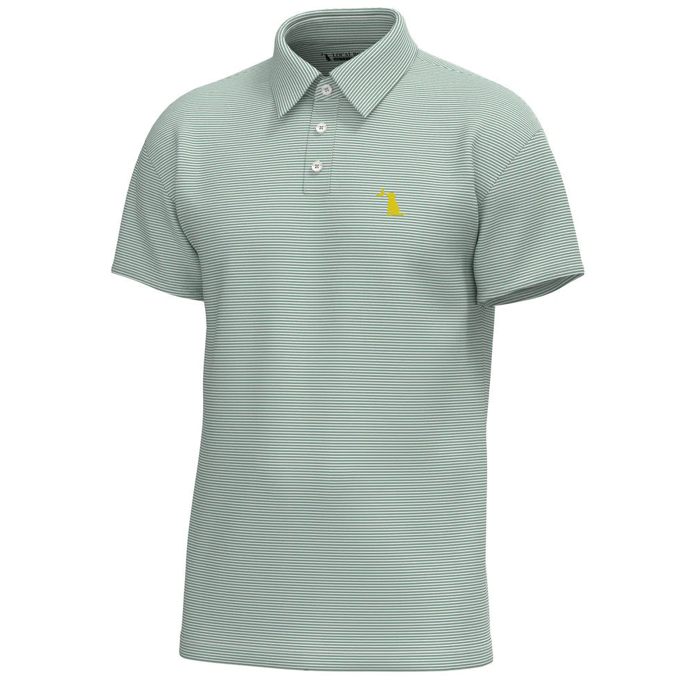 Local Boy Men's Driftwood Polo - Pale Sage