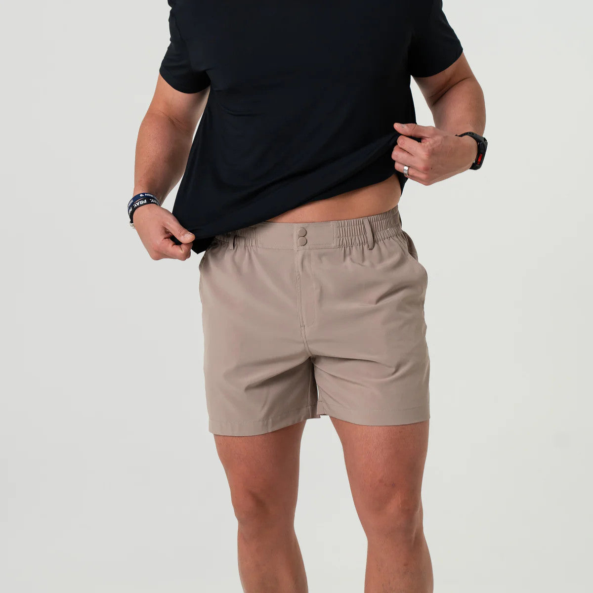 Burlebo Everyday Short - Cobblestone Khaki - Duck Hunt Pocket - 7"