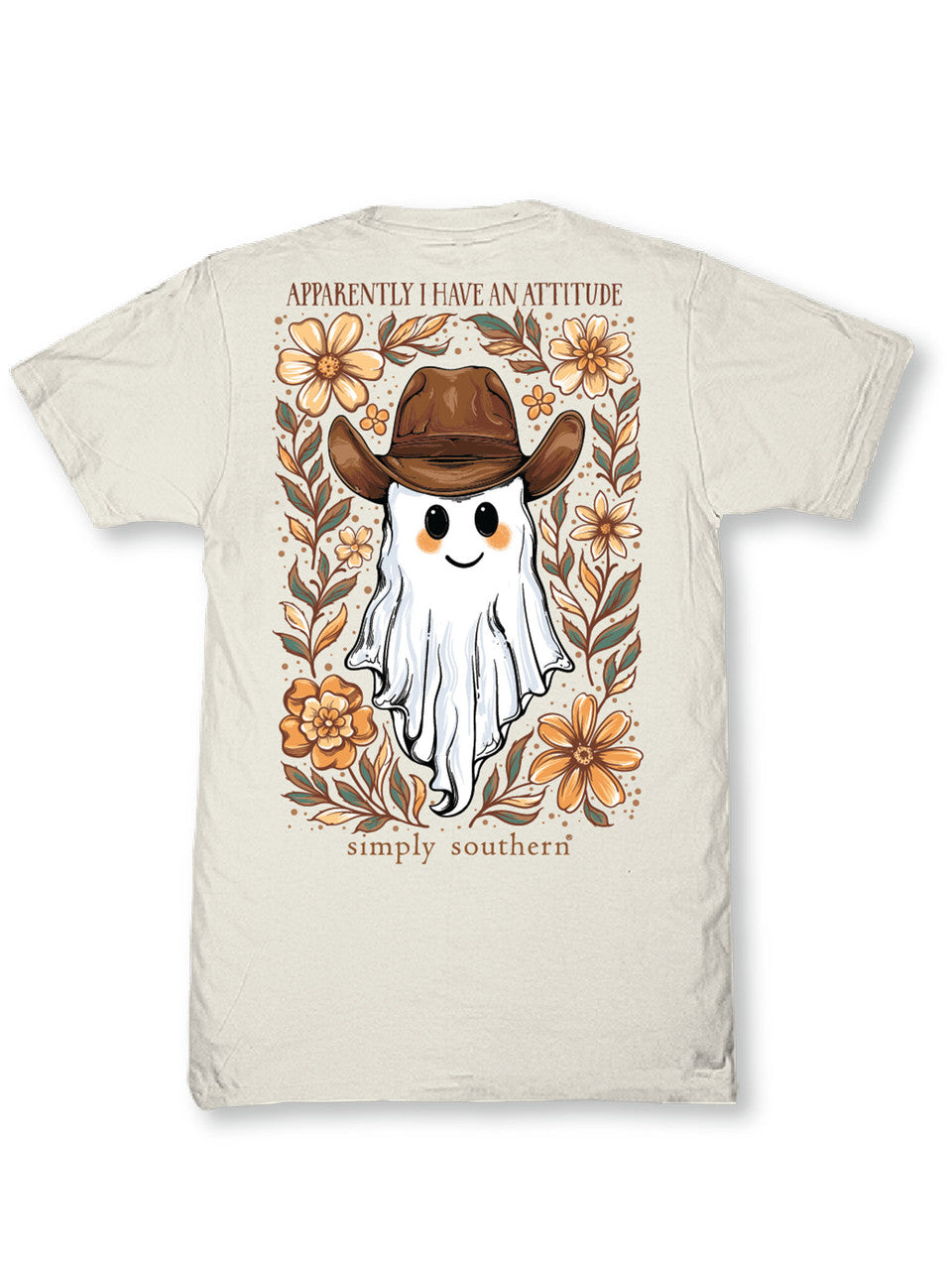 Simply Southern Youth Attitude Tee - Linen
