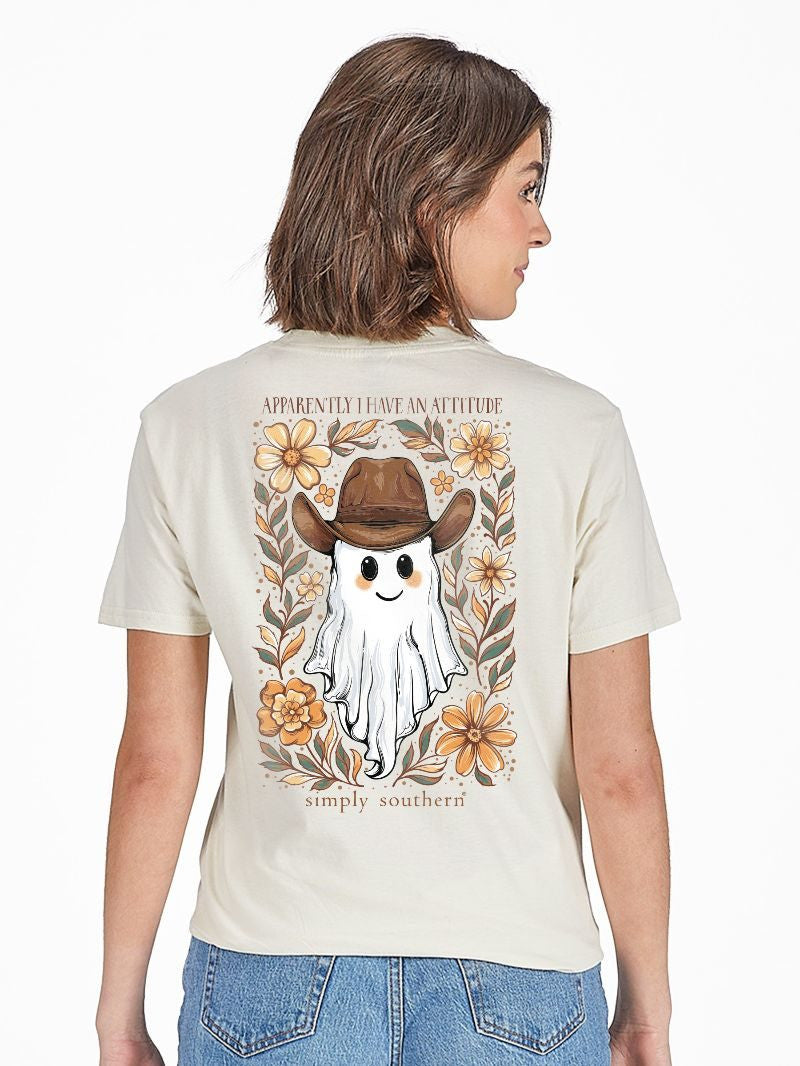 Simply Southern Women's Attitude Tee - Linen