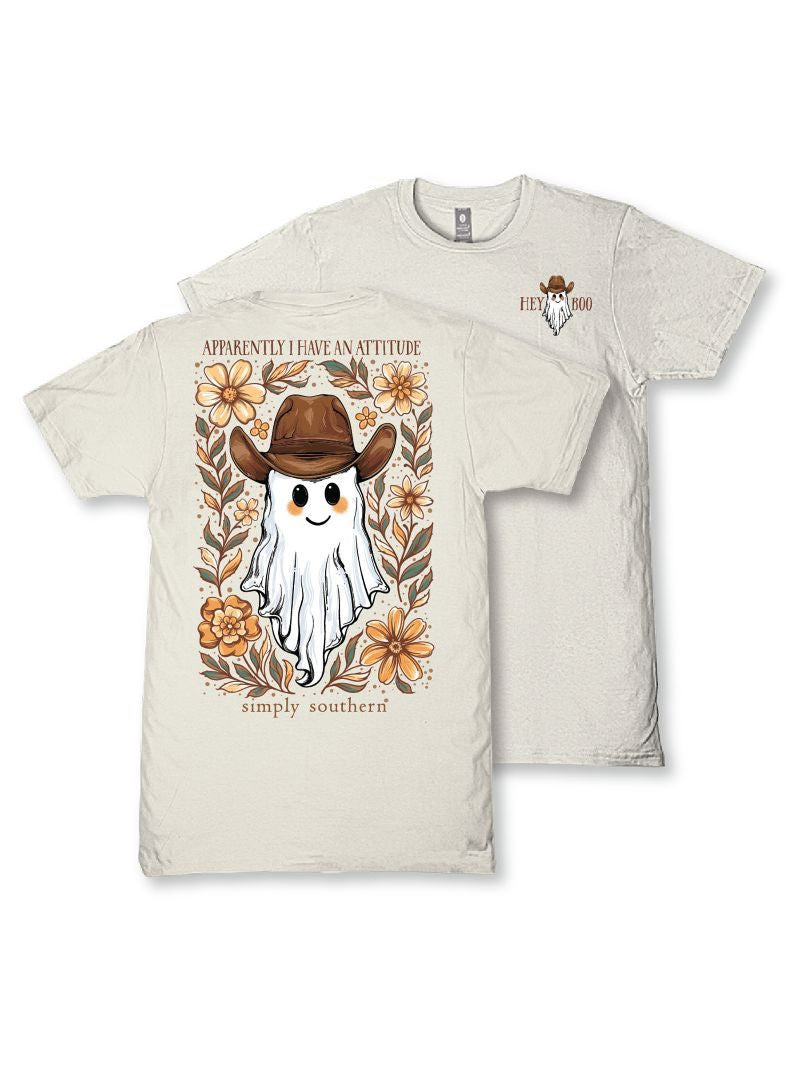 Simply Southern Youth Attitude Tee - Linen