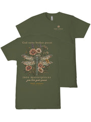 Simply Southern Women's Broken Tee - Dill