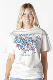 Simply Southern Women's Darlin Tee - Oyster