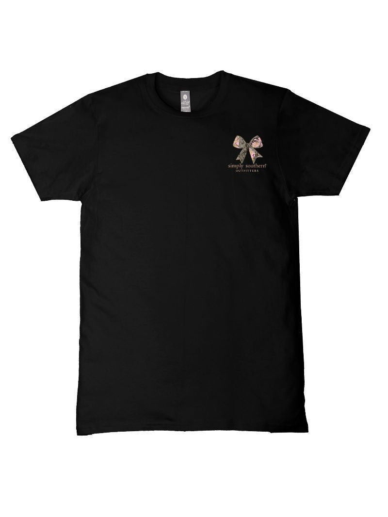 Simply Southern Youth Deer Tee - Black