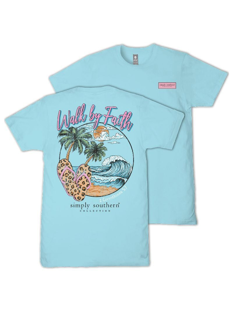 Simply Southern Women's Faith Tee - Agean