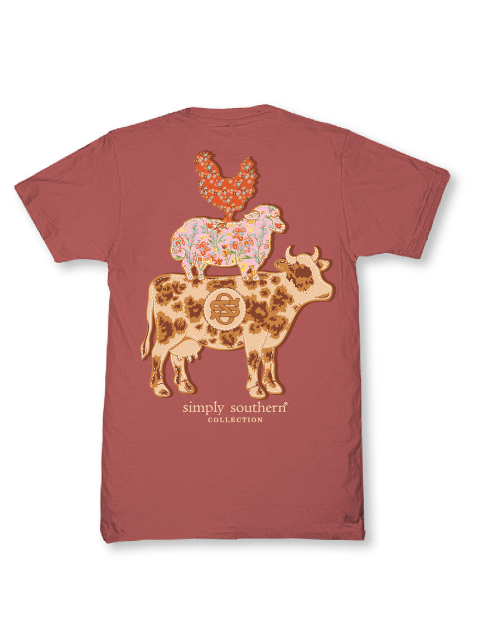 Simply Southern Youth Farm Tee - Maple