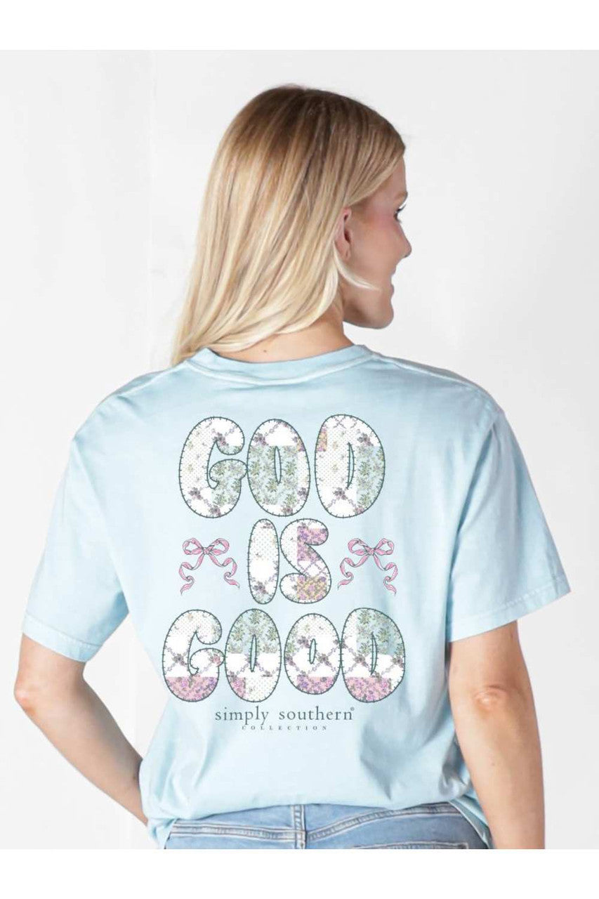Simply Southern Women's God is Good Tee - Ice