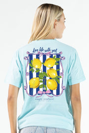 Simply Southern Women's Lemon Tee - Agean