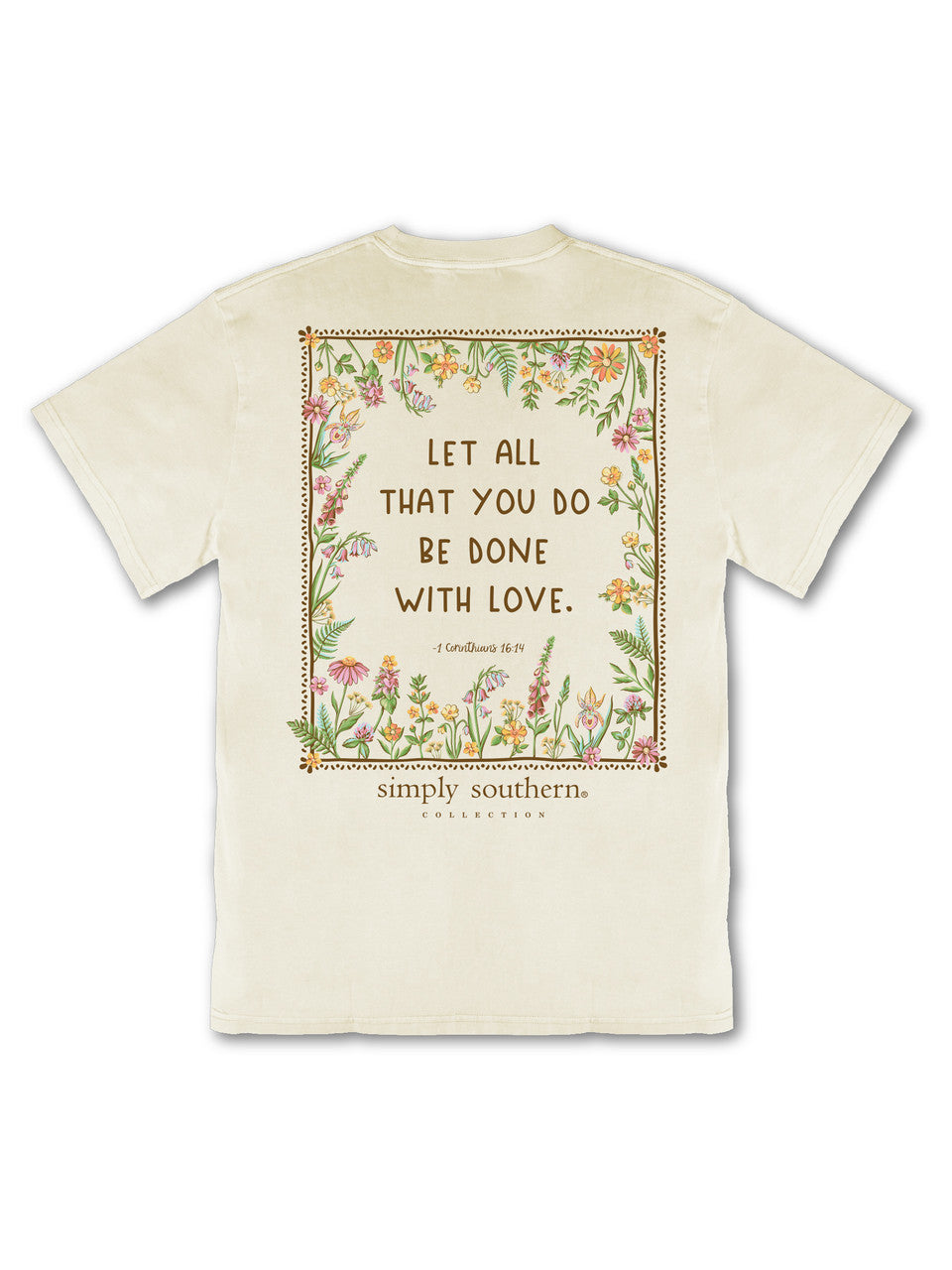 Simply Southern Women's Done with Love Tee - Bone