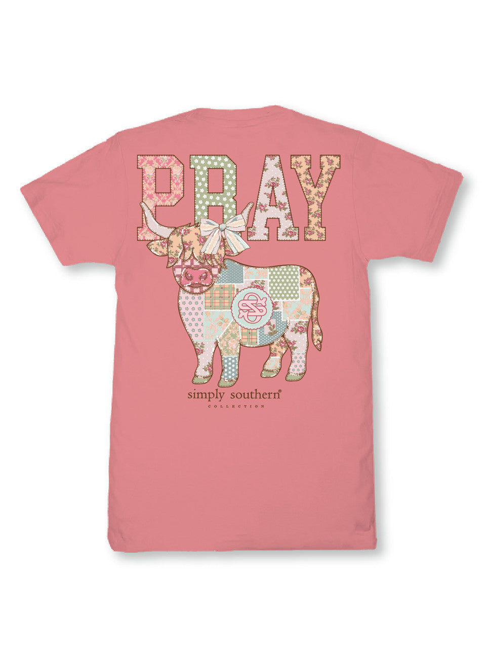 Simply Southern Women's Pray Tee - Tea Rose