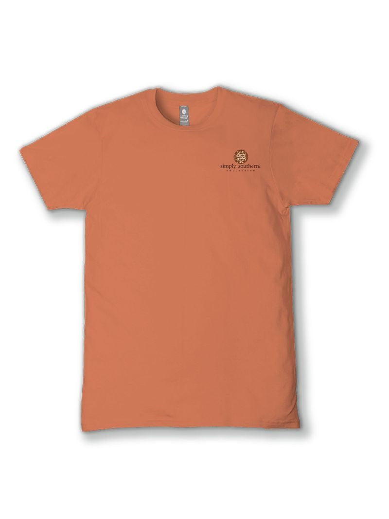 Simply Southern Women's Ruff Life Tee - Papaya