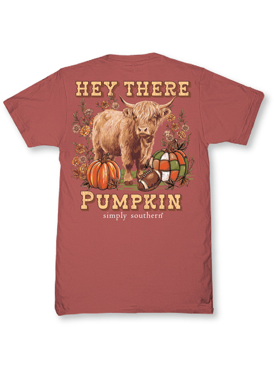 Simply Southern Women's Hey There Tee - Maple