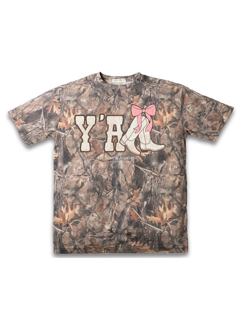 Simply Southern Women's Y'all Camo Tee