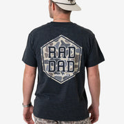 Burlebo Men's Short Sleeve Tee - Rad Dad - Heather Black