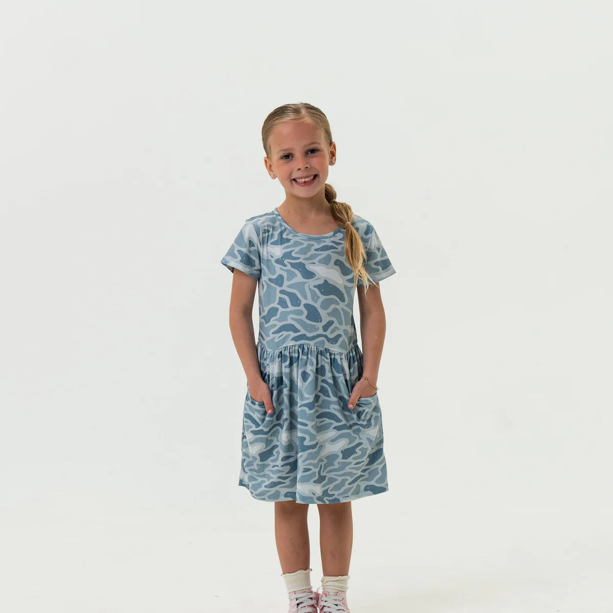 Burlebo Youth Moxie Dress - Seaside Camo