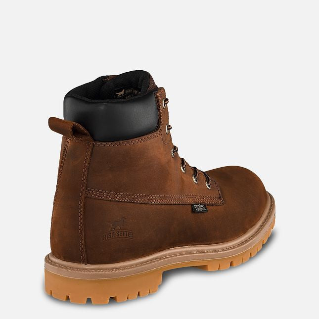 Irish Setter Hopkins Men's 6 inch Waterproof Leather Safety Toe Boot