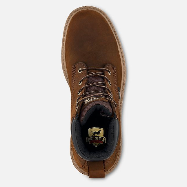 Irish Setter Hopkins Men's 6 inch Waterproof Leather Safety Toe Boot