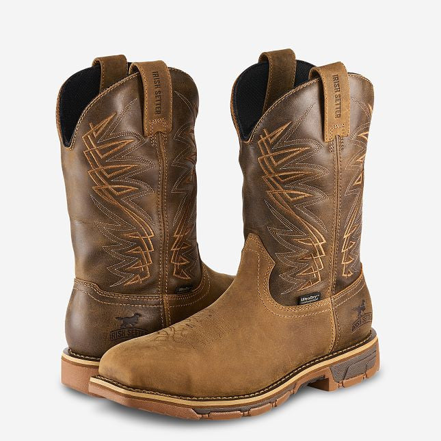 Irish Settler Men's 11" Waterproof Marshall Safety Toe Boot