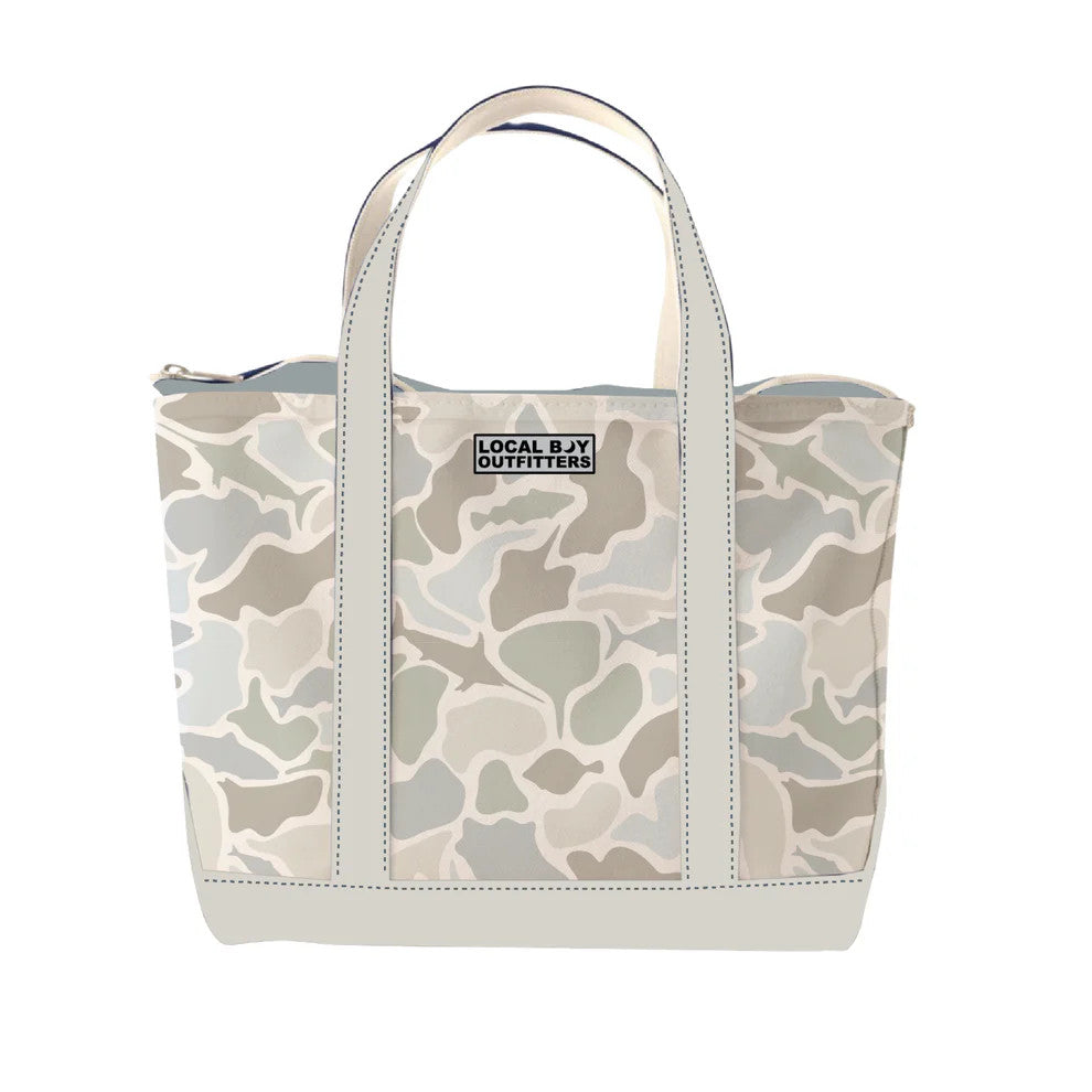 Local Girl Beach Tote Bag - Saltwater Camo