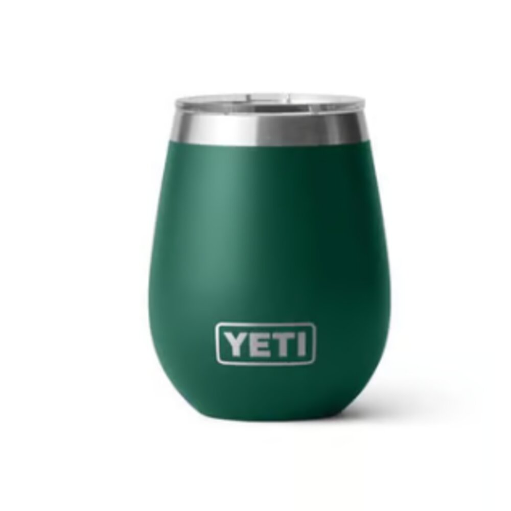 YETI Rambler 10 oz Black Forest Green BPA Free Wine Tumbler with MagSlider Lid
