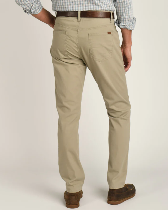 Duck Head Men's Pinpoint Canvas Five Pocket Pant - Khaki