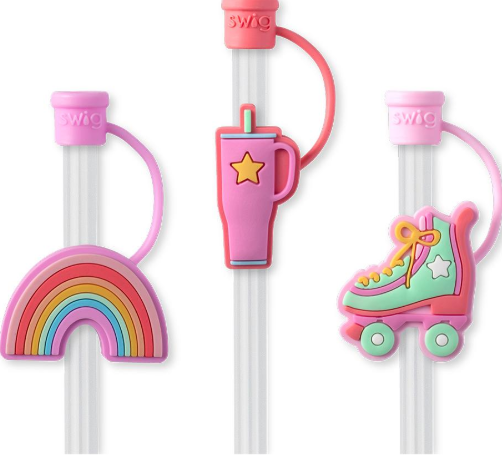 Swig Life Roller Rink Straw Topper Set