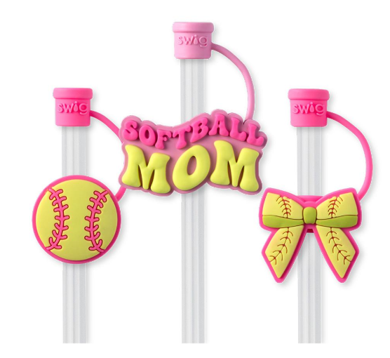 Swig Life Pitch Hit Run Straw Topper Set