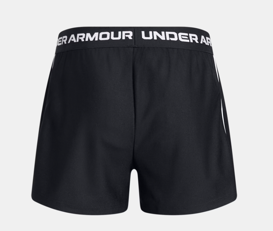 Under Armour Girls Tech Play Up Shorts - Black/White