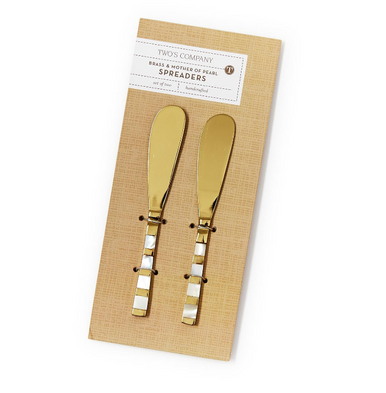 Two's Company Mother of Pearl Spreader Set