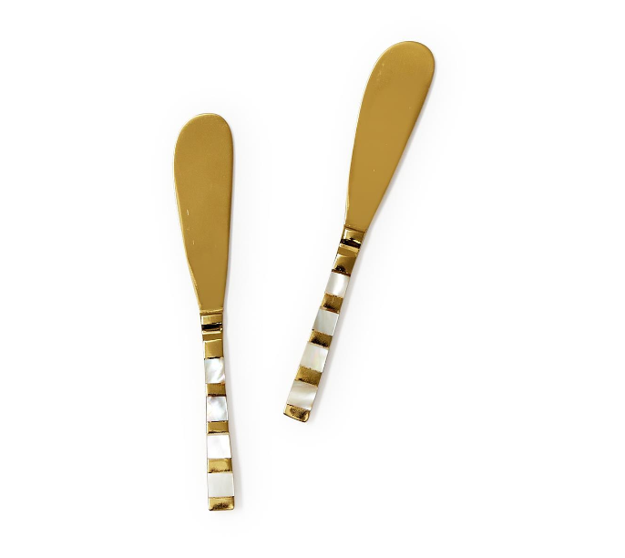 Two's Company Mother of Pearl Spreader Set
